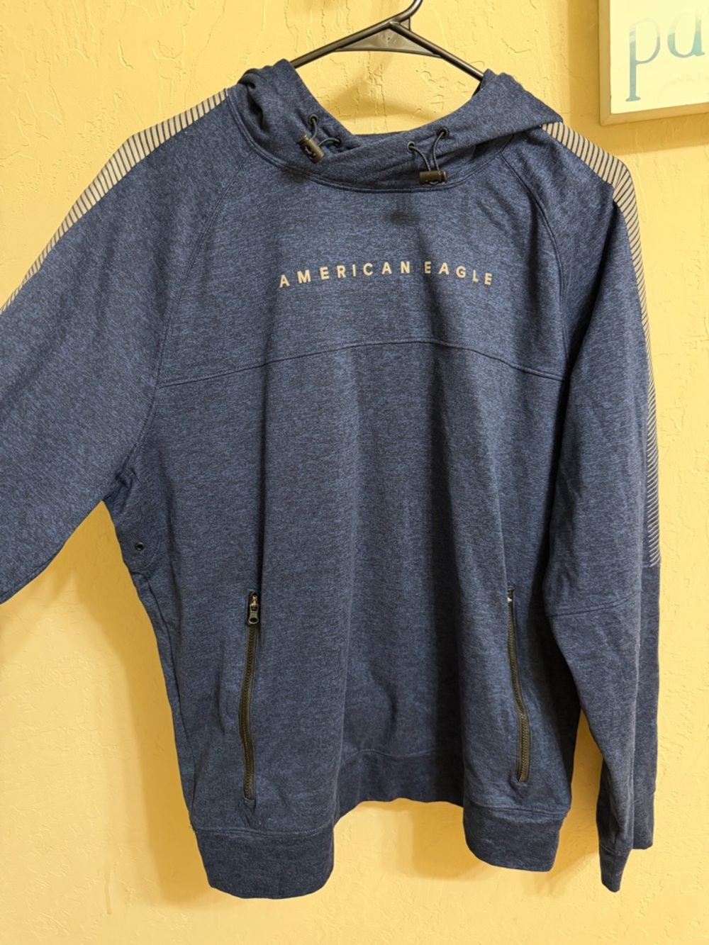 American Eagle Outfitters Navy Blue Hooded Sweatshirt